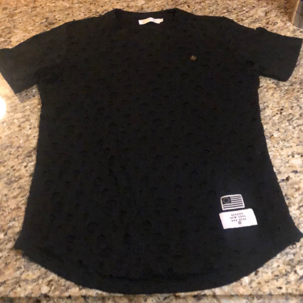 Designer black tee